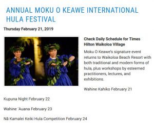 Annual Moku O Keawe International Hula Festival